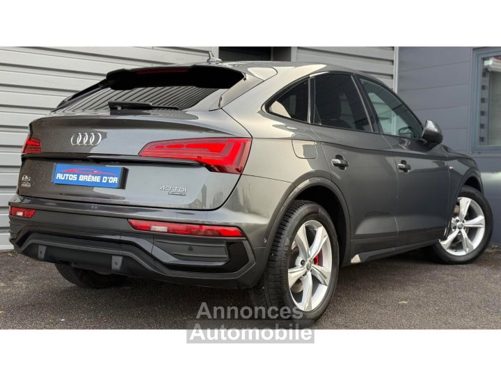 Audi Q5 Sportback 399/mois GARANTIE 6 ANS 4X4 40 TDI 204ch QUATTRO S TRONIC 7 S LINE Camera COCKPIT M&eacute;plat BANG OLUFSEN FullLED 1&egrave;re MAIN Origine fran&ccedil;aise - 7