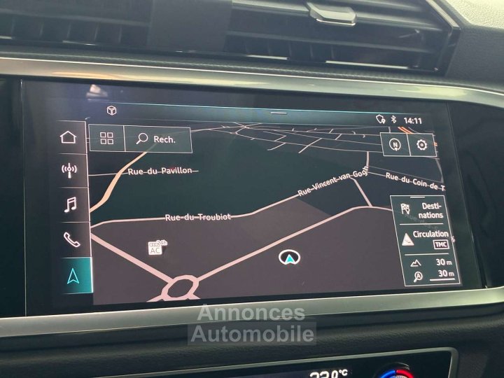 Audi Q3 15TFSI SPORT-1ERPRO-COCKPIT-CARPLAY-CUIR-ATTELAGE - 20