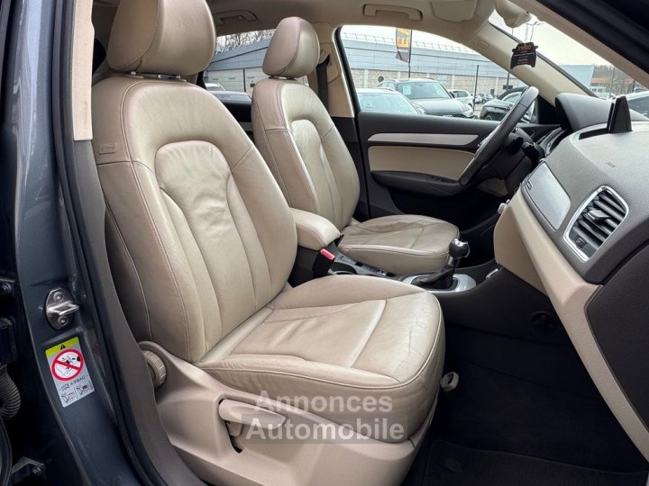 Audi Q3 20 tfsi 210ch ambiente luxe quattro s-tronic bva radar av-ar toit ouvrant bluetooth - 12