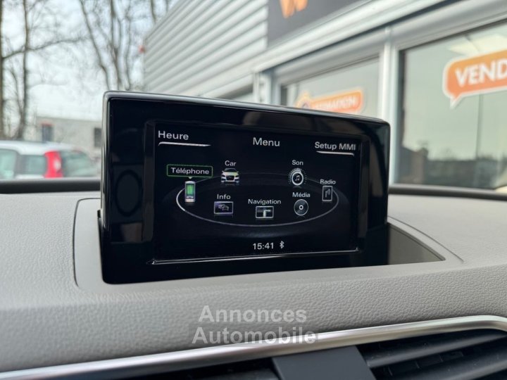 Audi Q3 20 tfsi 210ch ambiente luxe quattro s-tronic bva radar av-ar toit ouvrant bluetooth - 21