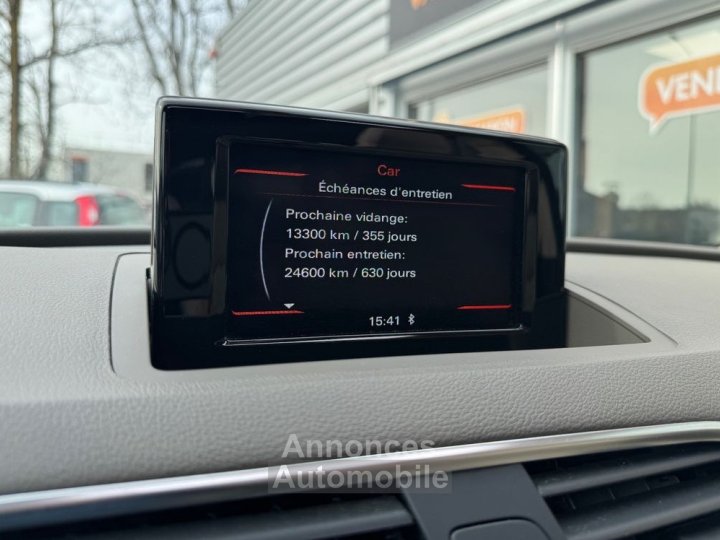 Audi Q3 20 tfsi 210ch ambiente luxe quattro s-tronic bva radar av-ar toit ouvrant bluetooth - 22