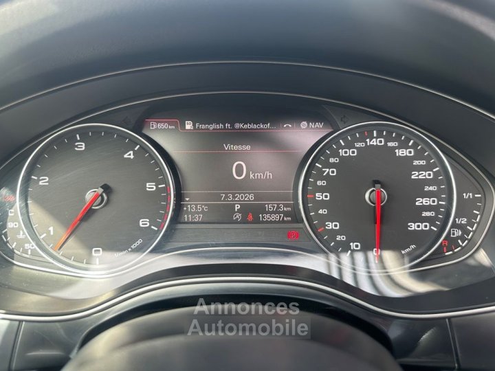 Audi A6 avant 3l tdi v6 245ch s-line quattro toit ouvrant panoramique + radars av-ar origine france - 18