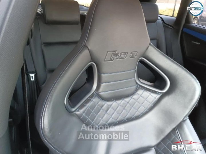Audi RS3 SPORTBACK 25 TFSI 340CV QUATTRO S-TRONIC Si&egrave;ges F1 Bleu Sprint Echappement Clapets - 19