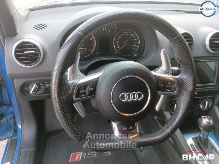 Audi RS3 SPORTBACK 25 TFSI 340CV QUATTRO S-TRONIC Si&egrave;ges F1 Bleu Sprint Echappement Clapets - 40