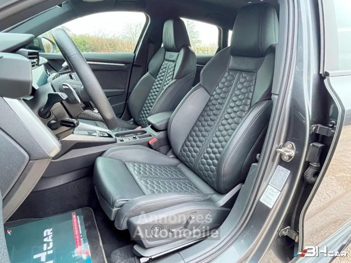 Audi RS3 SPORTBACK 25 TFSI 400 QUATTRO - Origine France - Entretien - 2 &egrave;me main - Cam&eacute;ra - 12