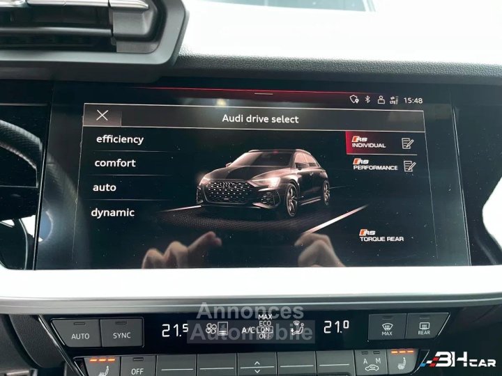 Audi RS3 SPORTBACK 25 TFSI 400 QUATTRO - Origine France - Entretien - 2 &egrave;me main - Cam&eacute;ra - 24