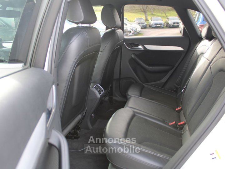 Audi Q3 S-LINE 2L TDI 150 CV MP3 GPS 3D X&Eacute;NON+LED USB RADAR JA 18 BLUETOOTH R&Eacute;GULATEUR - 10