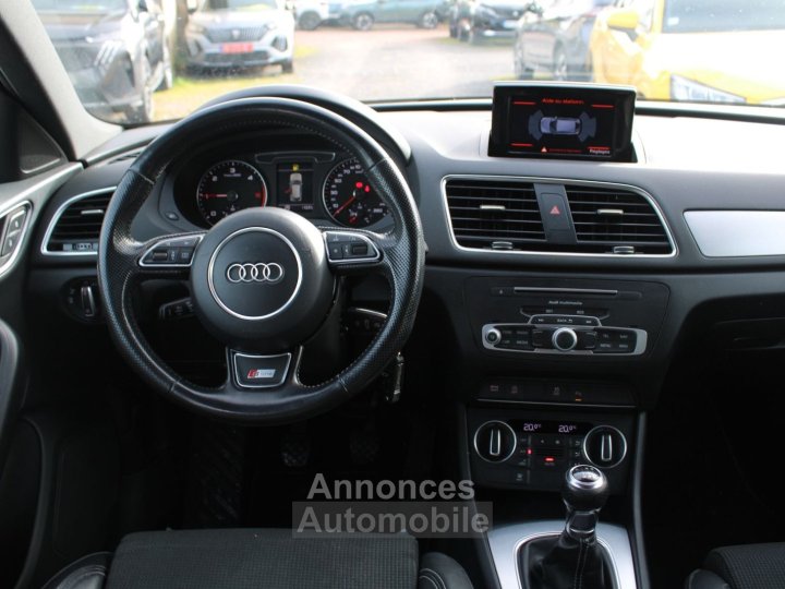 Audi Q3 S-LINE 2L TDI 150 CV MP3 GPS 3D X&Eacute;NON+LED USB RADAR JA 18 BLUETOOTH R&Eacute;GULATEUR - 11