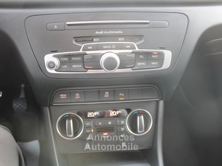 Audi Q3 S-LINE 2L TDI 150 CV MP3 GPS 3D X&Eacute;NON+LED USB RADAR JA 18 BLUETOOTH R&Eacute;GULATEUR - 13