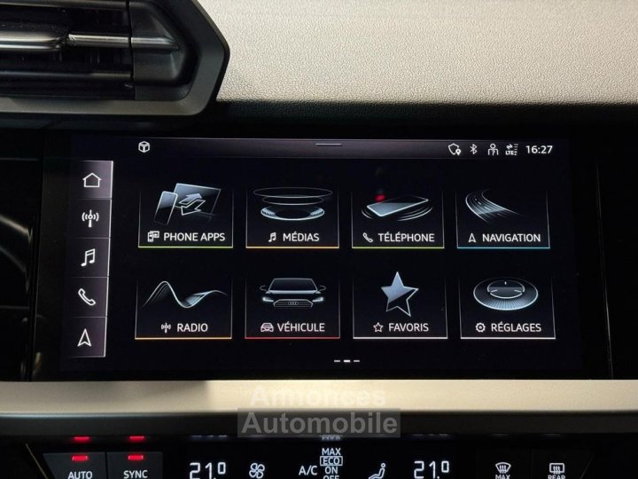 Audi A3 Sportback 40 TFSIe 204ch S tronic 6 Design Luxe SUIVI COMPLET RÉVISION À JOUR - 27