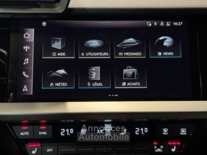 Audi A3 Sportback 40 TFSIe 204ch S tronic 6 Design Luxe SUIVI COMPLET RÉVISION À JOUR - 28