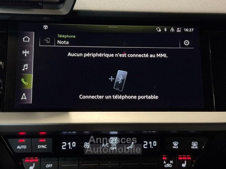 Audi A3 Sportback 40 TFSIe 204ch S tronic 6 Design Luxe SUIVI COMPLET RÉVISION À JOUR - 30