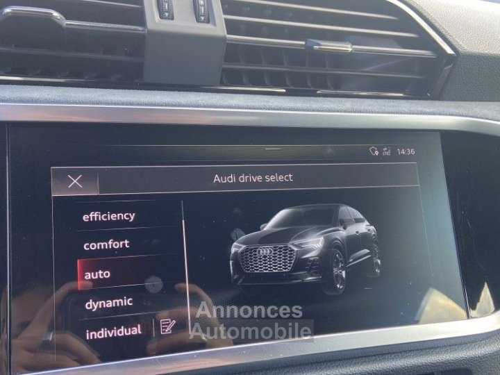 Audi Q3 Sportback 45 TFSI 230CH S LINE QUATTRO TRONIC 7 - 31