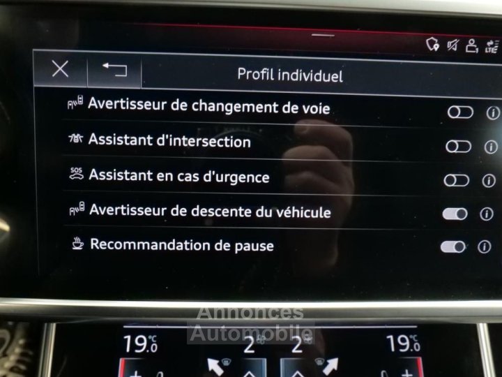Audi S6 avant 56 TDI 349CH QUATTRO FULL OPTIONS VISION NOCTURE SUSPENSION PNEUMATIQUE AFFICHAGE - 23