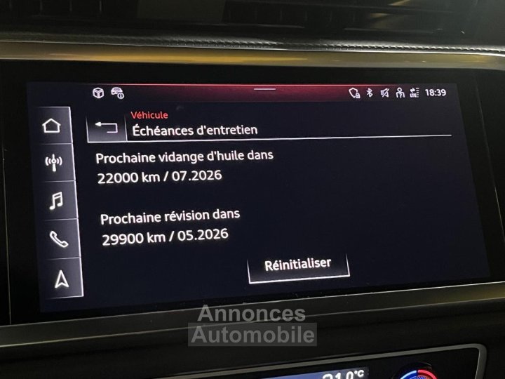 Audi Q3 DIESEL S LINE 20 35 TDI - 150CV - BVA 7  S-tronic Garantie - 38