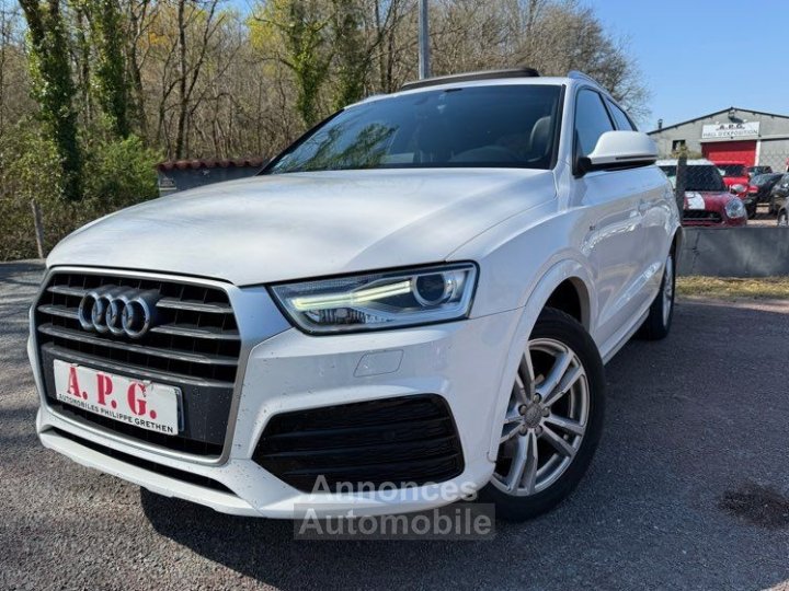 Audi Q3 Tdi 120cv S-Line + Toit ouvrant Origine France - 1