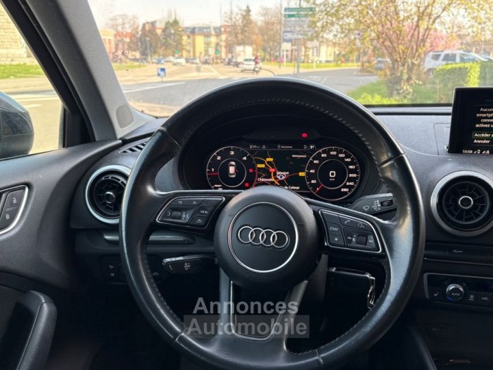 Audi A3 Sportback 16 tdi 115 virtual cockpit bvm garantie 6 mois - 16