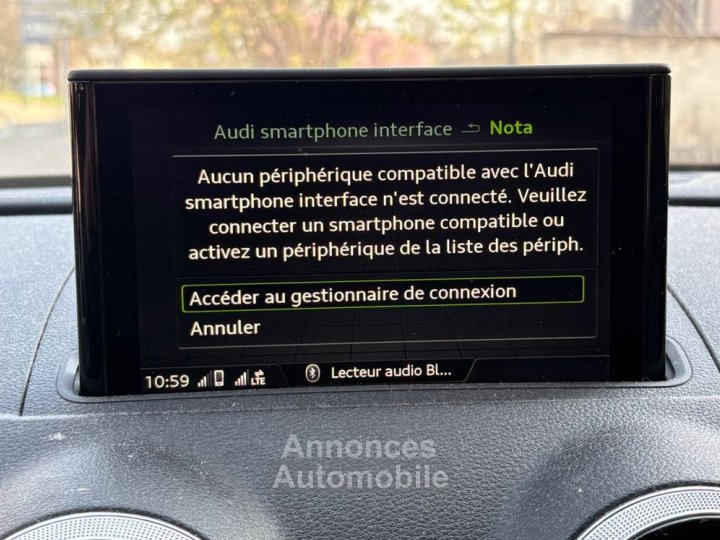 Audi A3 Sportback 16 tdi 115 virtual cockpit bvm garantie 6 mois - 18