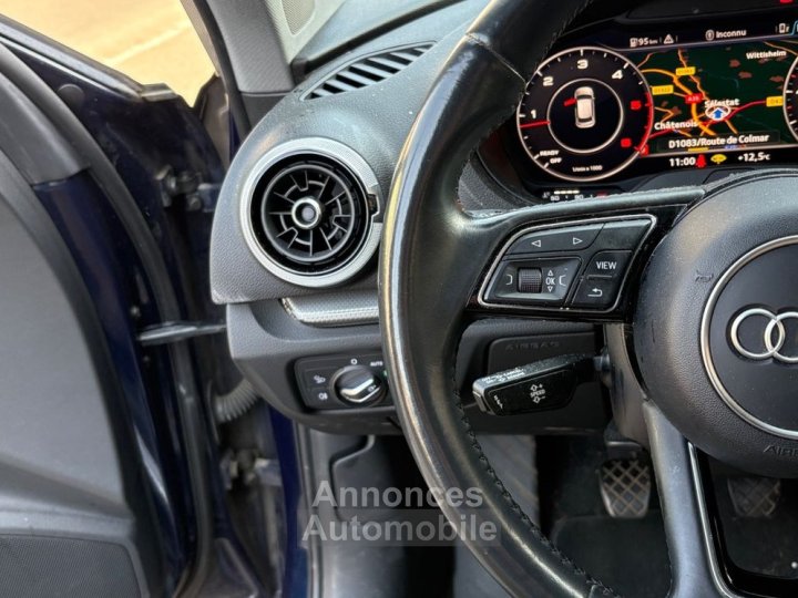 Audi A3 Sportback 16 tdi 115 virtual cockpit bvm garantie 6 mois - 20